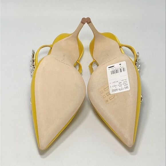 Manolo Blahnik Lurum 90MM Embellished Satin Mules size 40 - Picture 14 of 15